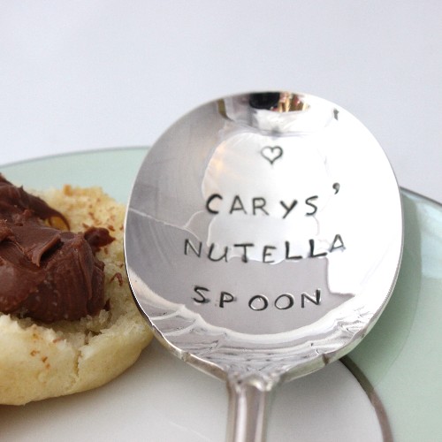 personalised nutella spoon
