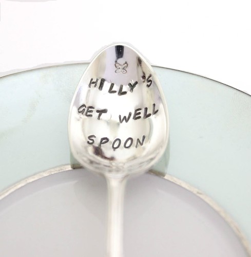 Personalised get well spoon