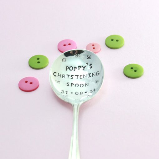 Personalised silver Christening Spoon