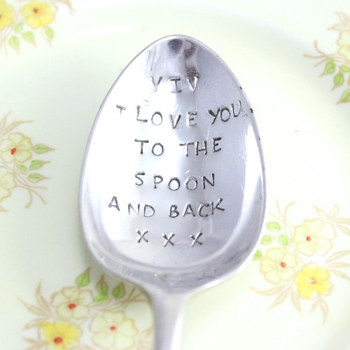 I love you personalised spoon