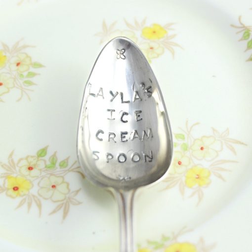 Child's ice cream spoon