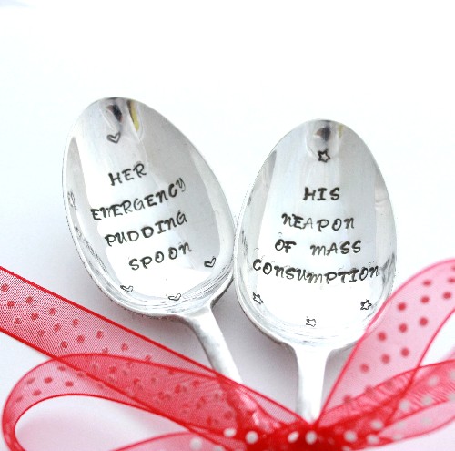 personalised silver cereal spoon
