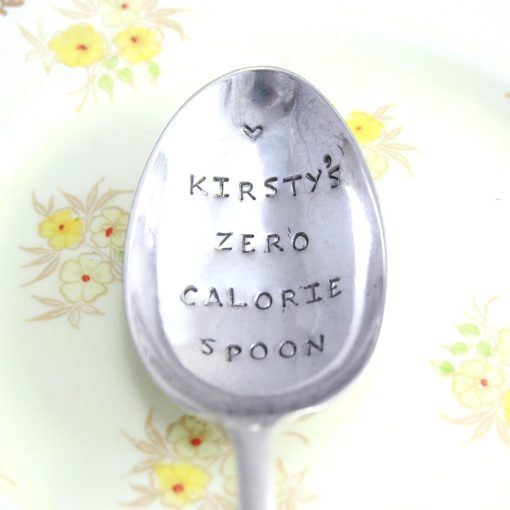Personalised pudding spoon with your message