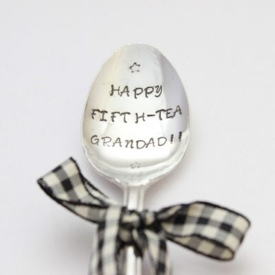 Brilliant personalised vintage silver plated tea spoons for a special Birthday!  Perfect for Friends, Colleagues and family celebrating a milestone birthday. 