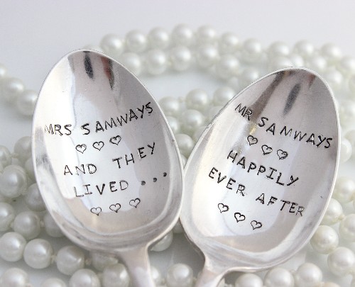 Personalised Wedding Gift Spoons