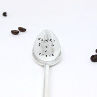 personalised latte spoon